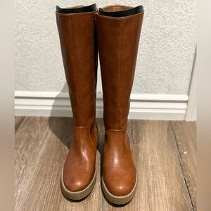 Brown Knee-High Boots